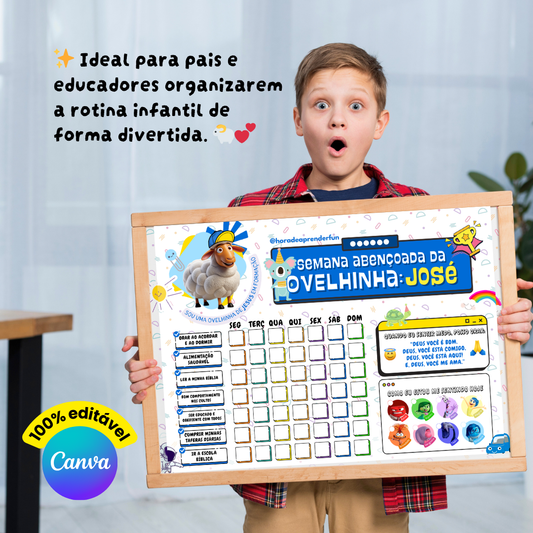 Kit de Organização Visual da Rotina – Material Digital para Impressão (Formato A3)